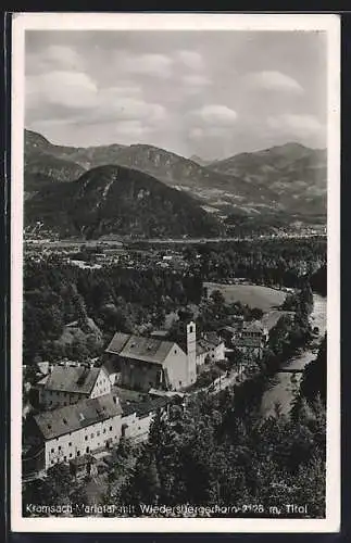 AK Kramsach-Mariatal, Ortsansicht mit Wiedersbergerhorn