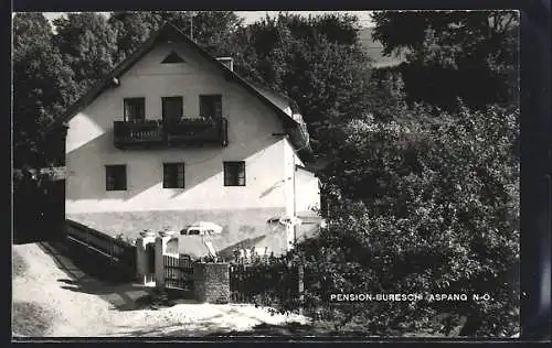 AK Aspang /N.-Ö., Partie an der Pension Buresch