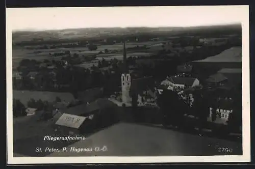 AK St. Peter am Hart, Die Kirche vom Flugzeug aus