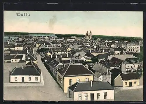 AK Tulln, Blick über die Stadt auf die Kirche
