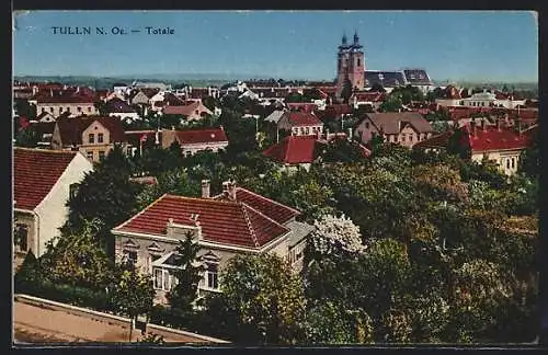 AK Tulln /N.-Oe., Totalansicht mit der Kirche