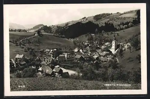 AK Ybbsitz /Niederdonau, Ortsansicht mit Kirche