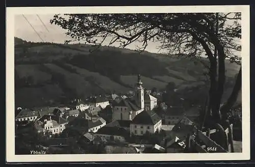 AK Ybbsitz, Ortsansicht mit Kirche