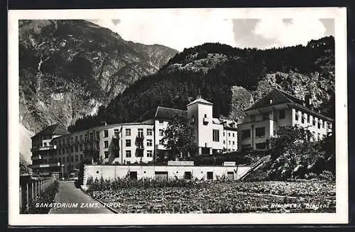 AK Zams, Sanatorium mit Bergen