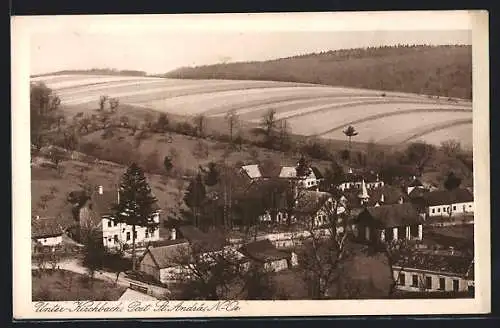 AK Unter-Kirchbach, Blick auf den Ort