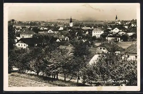 AK Neumakt-Kallham, Ortsansicht aus der Vogelschau