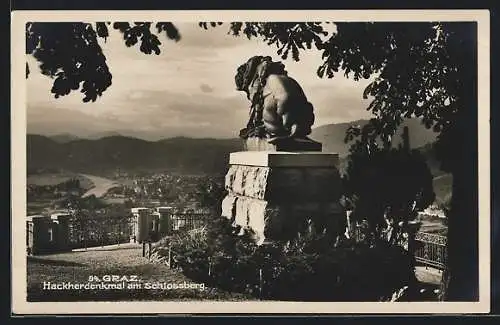 AK Graz, Hackherdenkmal am Schlossberg