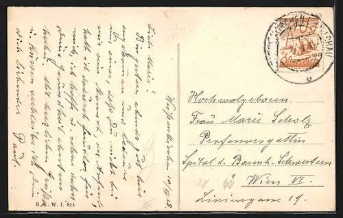 AK Weissenkirchen /N.-Ö., Uferpartie mit Kirche