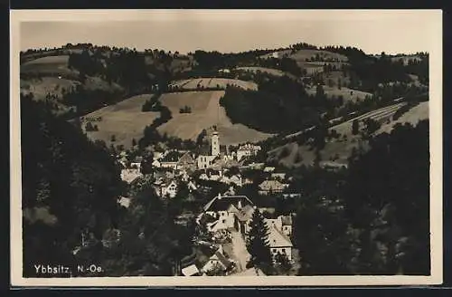 AK Ybbsitz /N.-Oe., Teilansicht mit Kirche