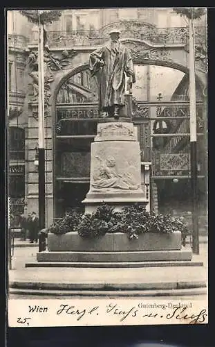 AK Wien, Gutenberg-Denkmal