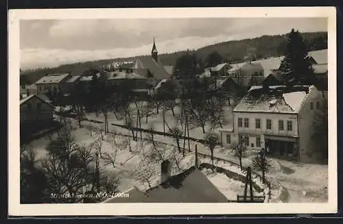 AK Mönichkirchen, Gasthof Hans Rois im Schnee