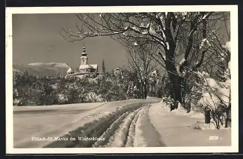 AK Villach-St. Martin, Ortsansicht im Winter