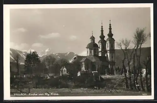 AK Villach, Kirche vom Hlg. Kreuz