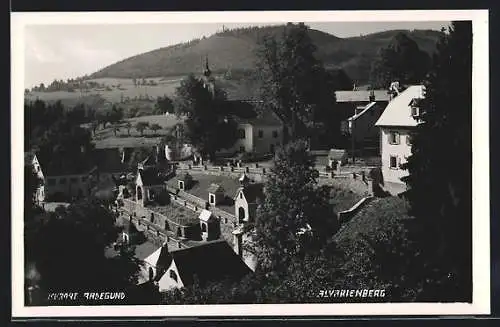 AK St. Radegund am Schröckl, Kalvarienberg aus der Vogelschau
