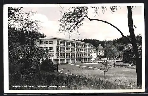 AK Tobelbad /Graz, Unfall-Sonderstation mit Kapelle und Anlagen