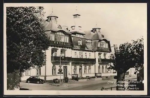 AK Mönichkirchen, Ansicht vom Hotel Binder