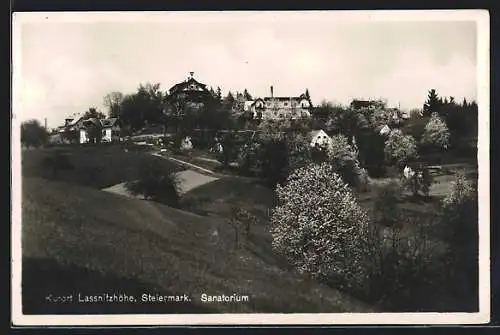 AK Lassnitzhöhe, Blick auf das Sanatorium