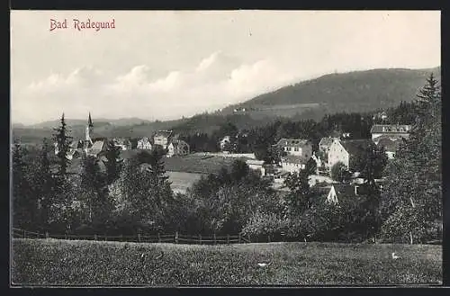 AK St. Radegund bei Graz, Teilansicht mit Kirche