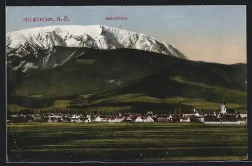 AK Neunkirchen, Ortsansicht vor Schneeberg