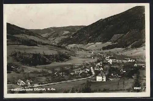 AK Otterthal, Ortsansicht im Tal