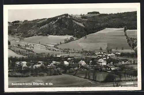 AK Otterthal, Ortsansicht mit Bergen