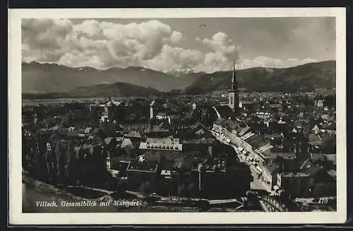 AK Villach, Gesamtansicht mit Mangart