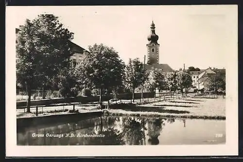 AK Gross Gerungs, Blick zur Kirche