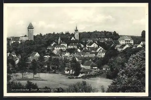 AK Allentsteig, Ortsansicht mit Schloss und Kirche