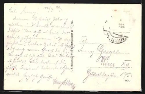 AK Allentsteig, Ortsansicht vom Berg aus