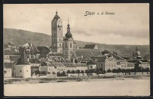 AK Stein a. d. Donau, Kirchenansicht