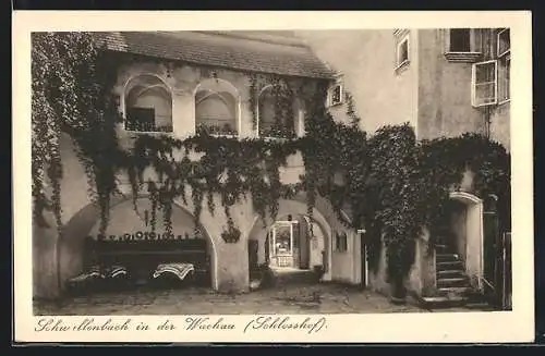 AK Schwallenbach in der Wachau, Glöcklein v. Schwallenbach, Schlosshof