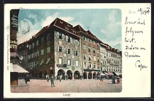 AK Graz, Luegg, Gebäude in der Stadt