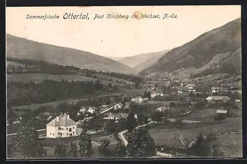 AK Otterthal bei Kirchberg, Gesamtansicht aus der Vogelschau