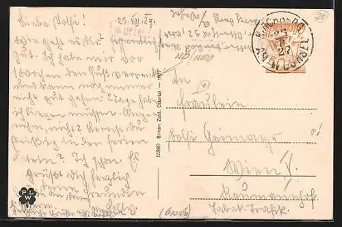 AK Otterthal bei Kirchberg, Gesamtansicht aus der Vogelschau