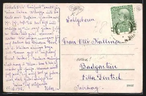 AK Villach, Belebte Szene am Hauptplatz