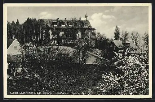 AK Lassnitzhöhe /Steiermark, Westseite des Sanatoriums