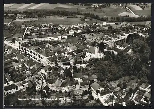 AK St. Peter i. d. Au, Gesamtansicht vom Flugzeug aus