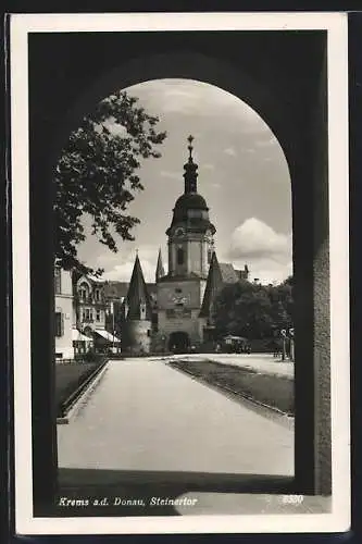 AK Krems a. d. Donau, Blick zum Steinertor