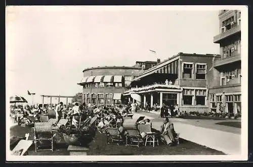 AK Noordwijk aan Zee, Grand Hotel Huis ter Duin, Zeeterrassen Openlucht-Restaurant De Brug