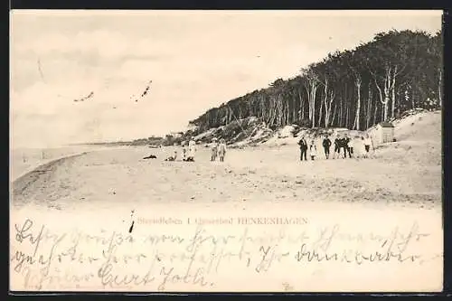 AK Henkenhagen, Ostseebad, Strandleben