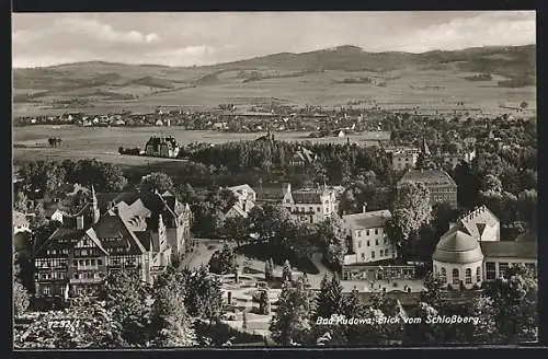 AK Bad Kudowa, Panoramablick vom Schlossberg