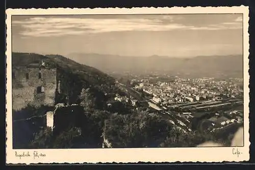 AK Celje, Panorama mit Ruine