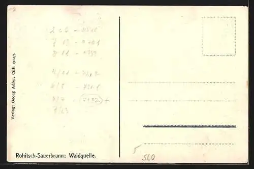 AK Rohitsch-Sauerbrunn, Waldquelle