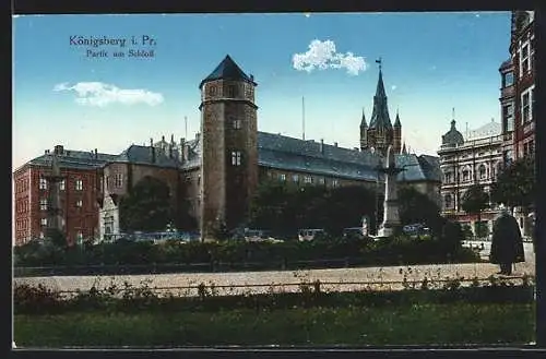 AK Königsberg i. Pr., Partie am Schloss