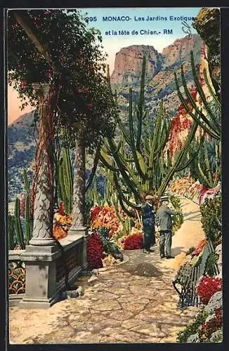 AK Monaco, Les Jardins Exotiques et la tete de Chien