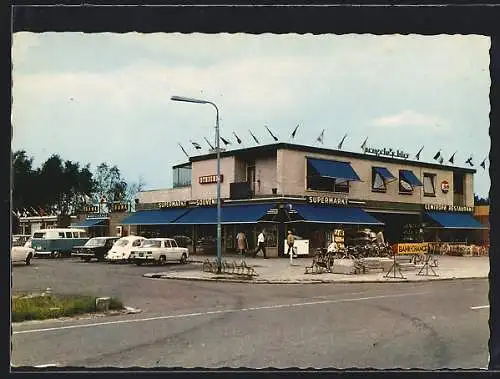 AK Denekamp, Supermarkt, Souvenir und Restaurant, holländisch-deutsche Grenze