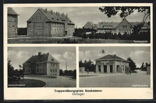 AK Neuhammer, Truppenübungslager, Kammandantur, Lagereingang, Teilansicht