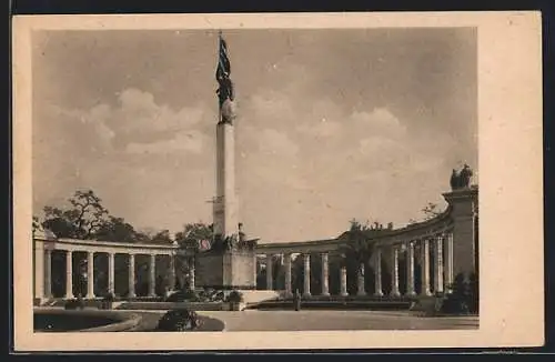 AK Wien, Partie am Befreiungsdenkmal