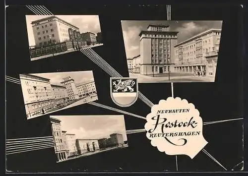 AK Rostock-Reutershagen, Ansicht verschiedener Neubauten