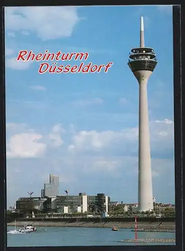 AK Düsseldorf, Blick auf den Rheinturm